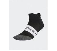 adidas Terrex Unisex Trail Running Quarter Socks, Black/White, Size S, Men Black/White