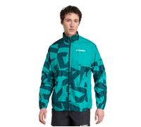 adidas Terrex Windbreaker Jacket Men's Size S Green - Lightweight and Breathable for Outdoor Adventures