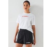 adidas Terrex Women's Logo Tee, White, Size S, Women White