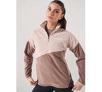Adidas Terrex Multi Climawarm Anorak Half Zip Fleece Beige S Woman