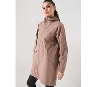 adidas Women's Terrex Multi 2 Layer CLIMAPROOF Rain Parka, trace brown, L