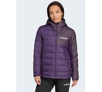 adidas Terrex Womens Mt Down Hooded Jacket, Aurora Plum/Aurora Black, Size Xs, Women Aurora Plum/Aurora Black