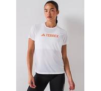adidas Terrex Womens Multi Climacool Logo Tech T- Shirt, White, Size L, Women White