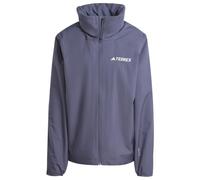 adidas Terrex - Women's Multi Essentials 2 Layer Rain Jacket - Waterproof jacket size XS, blue