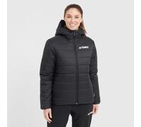 adidas Women's Terrex Multi Essentials CLIMAWARM Insulated Hooded Jacket, Black, M