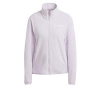 adidas Women's Terrex Multi Essentials Full Zip Fleece Jacket, silver dawn, L