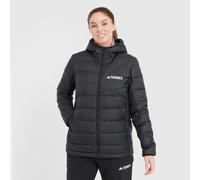 adidas Terrex Women's Multi Light Down CLIMAWARM Hooded Jacket, Black XS