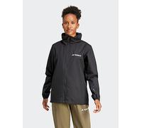 adidas Terrex Womens Outdoor Multi Essentials 2L Rain Jacket, Black, Size S, Women Black