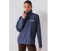 adidas Women's Terrex Multi Essentials 2 Layer Rain Jacket, shadow navy, M