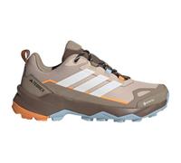 adidas Women's Terrex Skychaser AX5 Gore-TEX Hiking Shoes, Wonder Taupe/Off White/Glow Blue, 5 UK