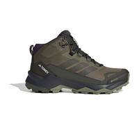 adidas Women's Terrex Skychaser AX5 Mid Gore-TEX Hiking Shoes, Olive strata/Night Cargo/Aurora Plum, 7 UK