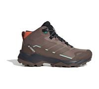 adidas Women's Terrex Skychaser AX5 Mid Gore-TEX Hiking Shoes, Trace Brown/Earth Strata/Semi Impact Orange, 8.5 UK