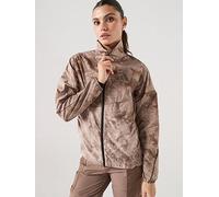 adidas Terrex Womens Trail Running Printed Windbreaker, Brown, Size L, Women Brown