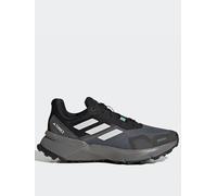 adidas Terrex Womens Trail Soulstride Rain Ready Shoes, Core Black/Crystal White/Grey, Size 3.5, Women Core Black/Crystal White/Grey