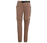 adidas Terrex - Women's Utilitas ZO Pants - Zip-off trousers size 40 - Regular, brown