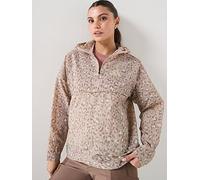 adidas Terrex Womens Xpl Printed Windbreaker, Beige, Size L, Women Beige