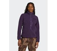 adidas Terrex Womens Xploric High Pile Fleece Pullover Sweatshirt - Purple, Aurora Plum, Size S, Women Aurora Plum