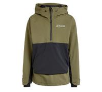 Official Adidas Terrex Xperior 2L Lined Rain.RDY Anorak Olive Strata / Black - B