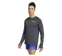 adidas Terrex - Xploric L/S T-Shirt - Sport shirt size S, grey/blue
