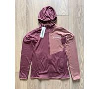 adidas Terrex Xperior Climawarm Womens Light Fleece Hooded Jacket XS Red JE1366