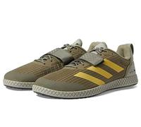 adidas The Total Strength Training Mens Weightlifting Shoes in Olive Green, Olive Strata/Matte Gold/Silver Pebble, 6.5 D (M) Standard