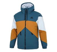 adidas Thermal Back to Sport Jacket Asia Sizing 'Teal Brown White' GT7396 L