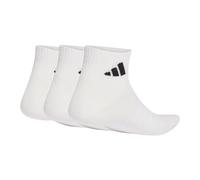 adidas Unisex Thin&Light Sportswear Ankle Socks 3 Pair Pack, white/white/black, 6.5-8