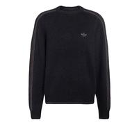 adidas Three Stripes Fluffy Knit Sweatshirt Asia Sizing 'Black' KE4170 S