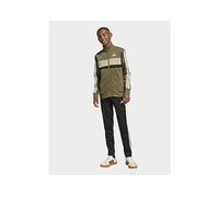 adidas Unisex Kids SEASONAL ESSENTIALS TIBERIO 3 STRIPES TRICOT TRACKSUIT, olive strata/white, 9-10 Years