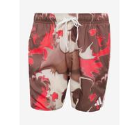 adidas Tie-Dye 5-Inch Swimsuit brown red - S