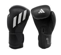 adidas Tilt 200 Boxing Gloves 16oz - Made from PU Leather, with Elasticated Strap for Secure Fit, Provides Wrist Support for Sparring, Training, & Boxing Bag Workouts, Suitable for Men & Women, Black