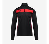 adidas Tiro 25 Essentials Slim 1 4 Zip Training Top Black Lucid Red