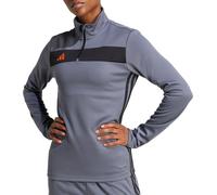 adidas Tiro 25 Essentials Womens Training Top Grey Long Sleeve Half Zip Football