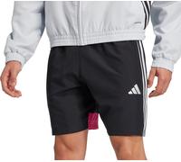adidas Tiro 25 Essentials Woven Mens Training Shorts Black Football Zip Pocket