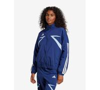 adidas Tiro Cut Colour Block Woven Jacket Navy Blue White Women - L