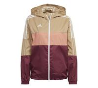 adidas Tiro Winterized Windbreaker - Womens Soccer S, Beige Tone-victory Crimson, S