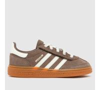 adidas Toddler Handball Spezial Trainers in Brown & White, Suede, Size: 8 UK 8 (EU 25½)