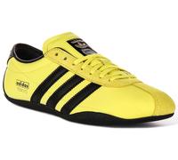 Adidas Tokyo Retro Slim Low Pro Textile Womens Trainers In Yellow Black 3 - 8