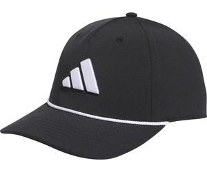 adidas Tour 5-Panel Golf Cap Black Adjustable Hat Mens Womens 3 Stripes