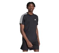 adidas Men's Train Essentials 3-Stripes Training Tee, Black/White, XL