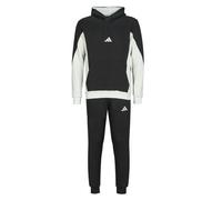 adidas Tracksuits Fleece Colorblock Hooded Tracksuit in Black EU S