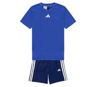 adidas Tracksuits Train Essentials 3-Stripes Tee Set Kids in Marine 7 / 8 years