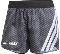 Adidas - Trail running shorts - Pro Short AOP W Black for Women - Size S - Grey Grey S