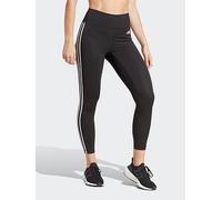adidas Women's Train Essentials 3-Stripes High-Waisted 7/8 Leggings, Black, XL