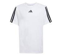 adidas Train Essentials 3-Stripes T-Shirt Boy's, White/Black, 7-8 Years