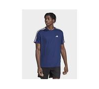 adidas Men's Train Essentials 3-Stripes Training Tee, Dark Blue/White, S