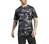 adidas Train Essentials Camo Allover Print T-Shirt, Recycled Polyester, Black