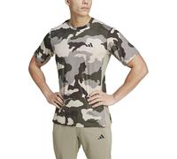 adidas Train Essentials Camo Allover Print T-Shirt, Recycled Polyester, Green