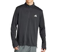 adidas Train Essentials Mens Training Top Black Long Sleeve Half Zip Gym Workout