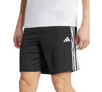 adidas Train Essentials Pique 3 Stripes Mens Training Shorts Black Gym Excerise
